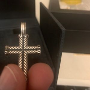 David Yurman black diamond cross